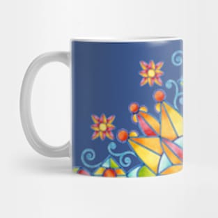 Sunburst Stained Glass Mug